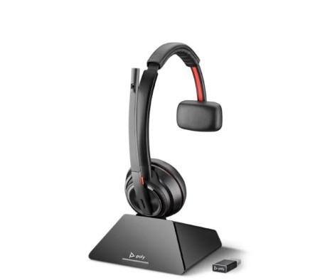 POLY Zestaw słuchawkowy Savi 8210 UC z certyfikatem Microsoft Teams DECT 1880-1900 MHz USB-A  8D3F1AA#ABB