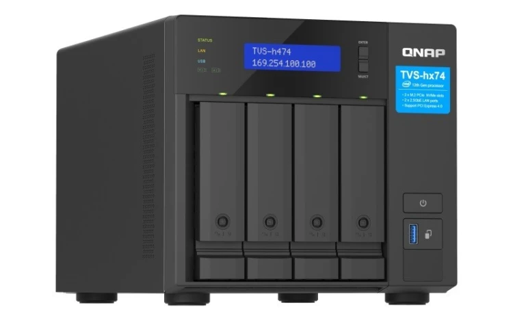 QNAP Serwer NAS TVS-h474-PT-8G Intel Pentium Gold 8G DDR4