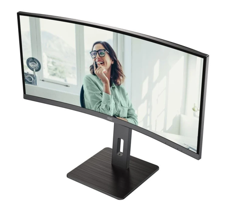AOC Monitor CU34P3CV 34 cale 100Hz Curved VA HDMI DP RJ45 USB-C