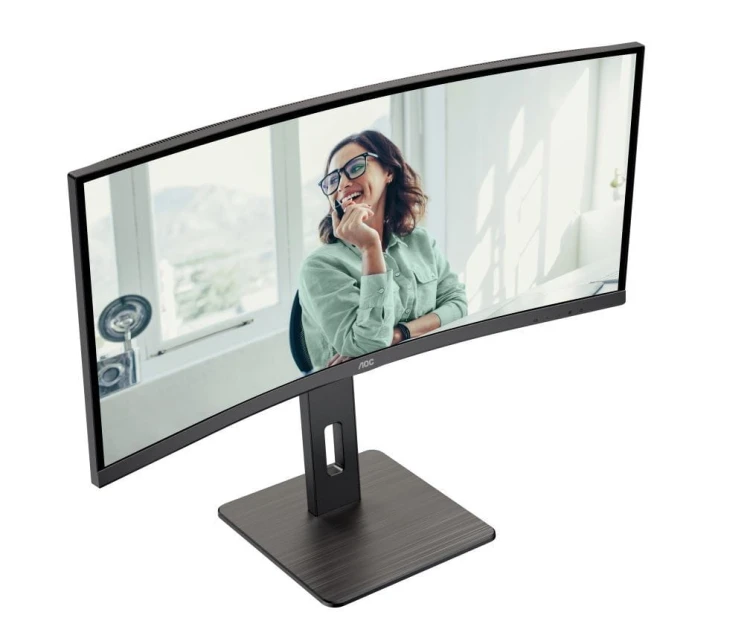 AOC Monitor CU34P3CV 34 cale 100Hz Curved VA HDMI DP RJ45 USB-C