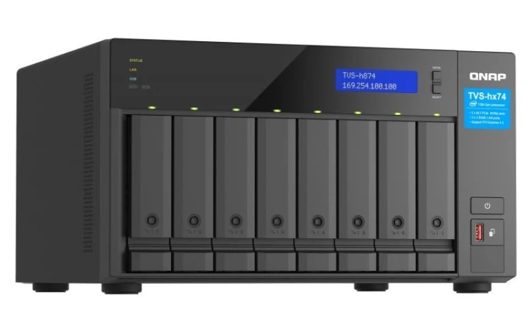 QNAP Serwer NAS TVS-h874-i5-32G 8x0HDD Intel core i5-12400 32GB
