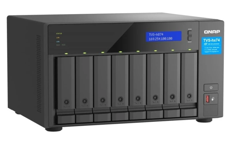 QNAP Serwer NAS TVS-h874-i5-32G 8x0HDD Intel core i5-12400 32GB