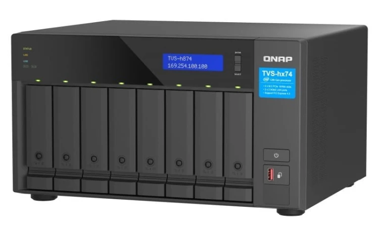QNAP Serwer NAS TVS-h874-i5-32G 8x0HDD Intel core i5-12400 32GB
