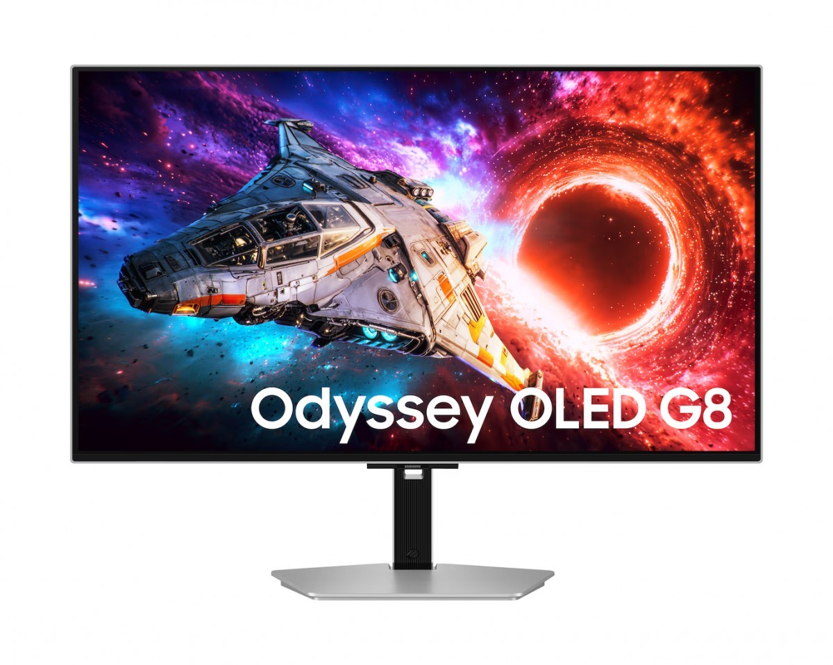 Samsung Monitor 27 cali Odyssey G80SH OLED 3840x2160 UHD 16:9 2xHDMI 1xDP 2xUSB 3.2 1xUSB-C 90W 0,03ms 240Hz HAS+PIV płaski 2Yd2d (LS27HG800SUXEN)