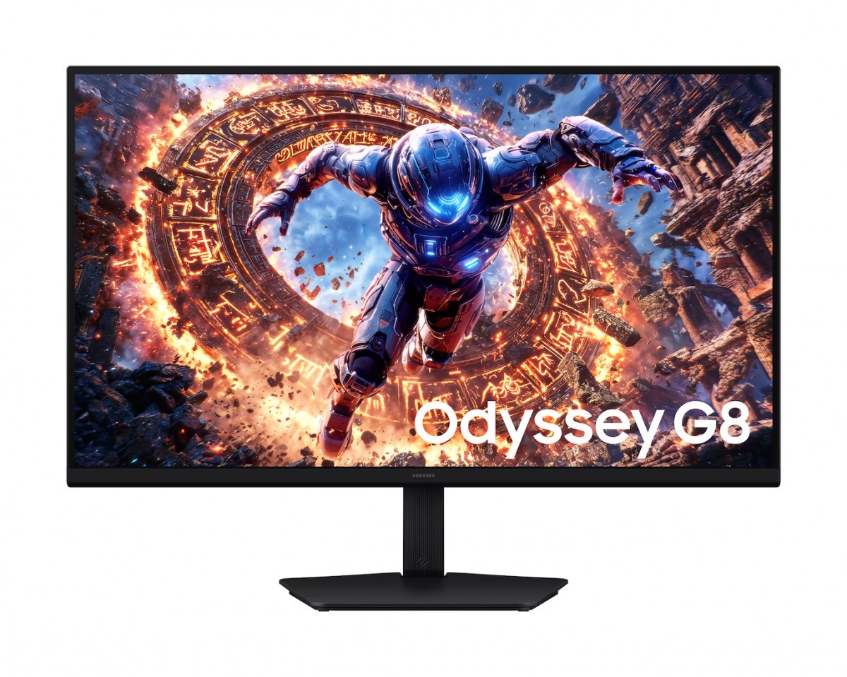 Samsung Monitor 32 cale Odyssey G80HS IPS 6144x3456 6K 16:9 2xHDMI 1xDP 2xUSB 3.2 1ms 330/165Hz HAS+PIV płaski 2Yd2d (LS32HG802ESXEN)