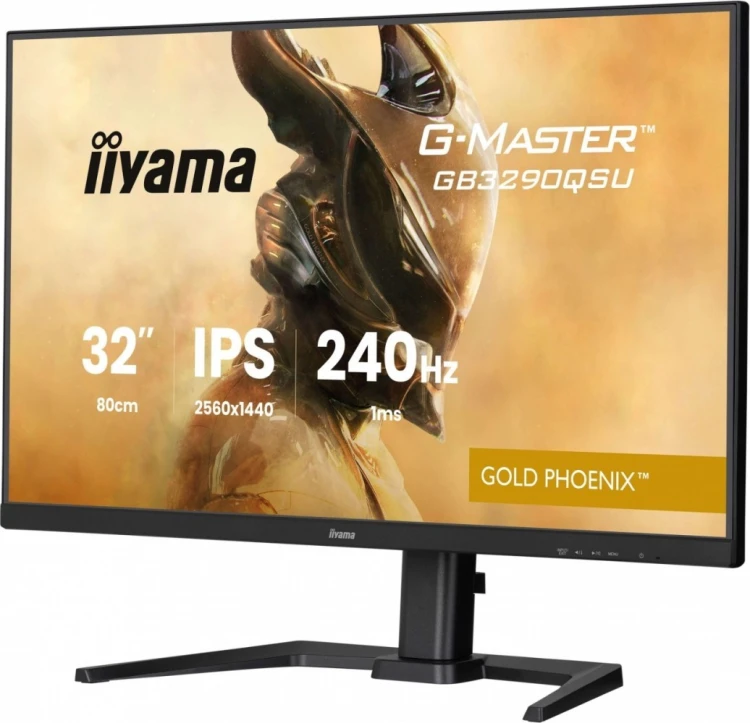 IIYAMA Monitor 32 cale GB3290QSU-B1 1ms,IPS,240Hz,2xHDMI,DP,400cd,1000:1,   USB HUBx4, 2x2W, HAS,