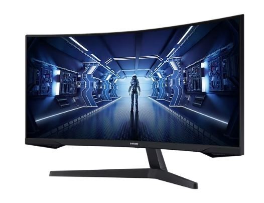 Samsung Monitor 34 cale LC34G55TWWPXEN VA 3440x1440 Ultra WQHD  21:9 format kinowy 1xHDMI/1xDP 1 ms (MPRT) zakrzywiony 165Hz Gaming 2 lata d2d