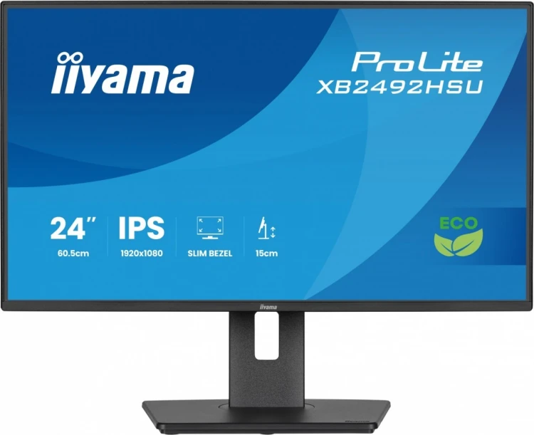 IIYAMA Monitor 24 cali XB2492HSU-B1 IPS,FHD,HDMI,DP,120Hz,300cd,4ms,        cienkie ramki, 1500:1, ErP B, USB HUBx2