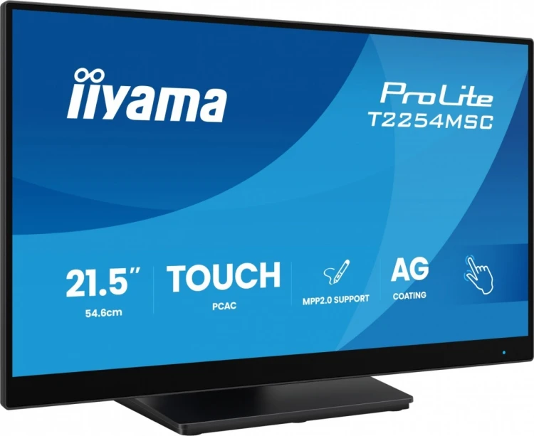 IIYAMA Monitor 21.5 cala T2254MSC-B2AG  POJ.10PKT., IPS, POWŁOKA AG, 300cd, FHD,  HDMI, DP, 2xUSB, 7H