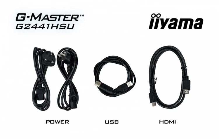 IIYAMA Monitor 23,8 cala G2441HSU-B1 IPS,FHD,144Hz,1ms,2xUSB,350cd,HDMI,DP