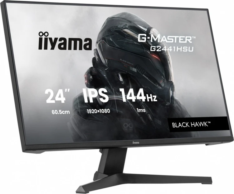 IIYAMA Monitor 23,8 cala G2441HSU-B1 IPS,FHD,144Hz,1ms,2xUSB,350cd,HDMI,DP