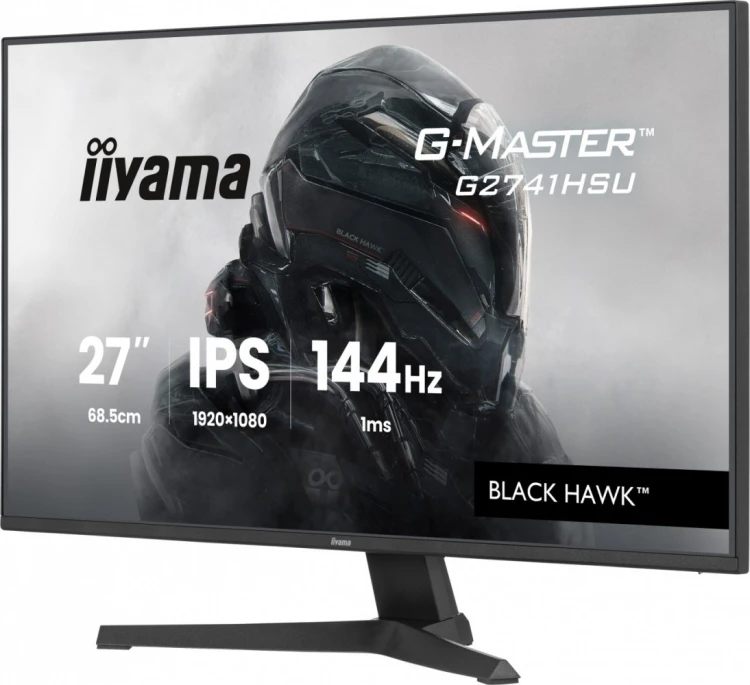 IIYAMA Monitor 27 cali G2741HSU-B1 IPS,FHD,144Hz,1ms,2xUSB, 350cd,HDMI,DP