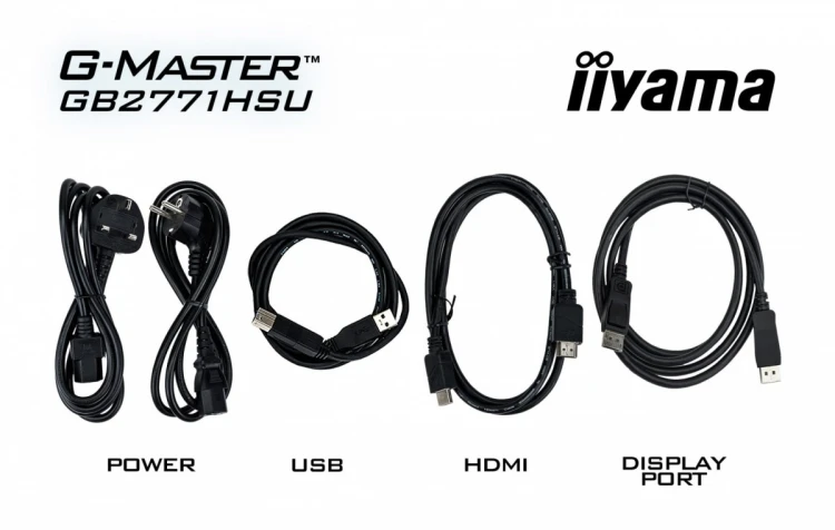 IIYAMA Monitor 27 cali GB2771HSU-B1 0.4ms,Fast IPS, HAS (150) PIVOT,        1xUSB 3.2, 1xUSB C, 240Hz, DP, 2xHDMI,Adaptive G-SYNC-1920x1080@48-240Hz D