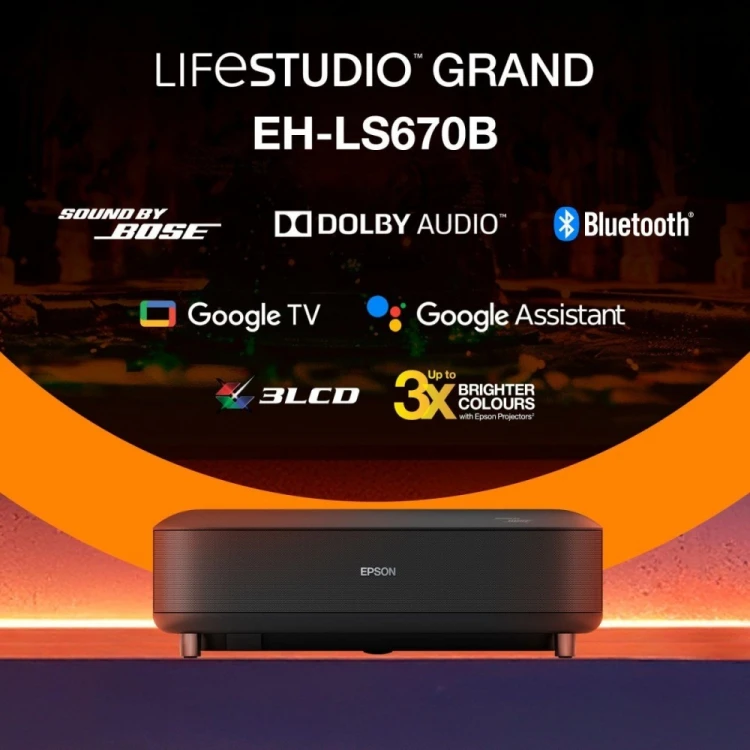 Epson Projektor EH-LS670B 3LCD KD 4KUHD/3600L/5m:1/16:9/czarny