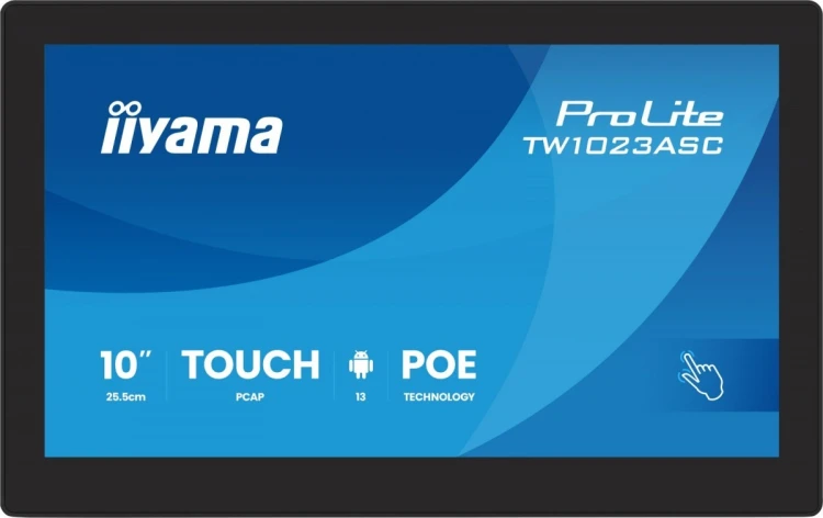 IIYAMA Monitor dotykowy 10 cali TW1023ASC-B3P 10P.DOT.IPS,ANDROID,WIFI, 4xUSB, RJ45, MIC, 24/7, iiSignage