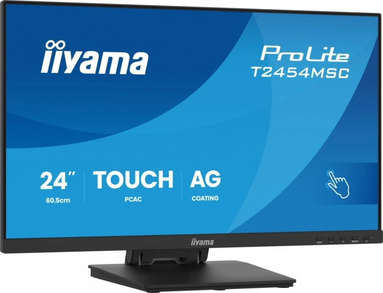 IIYAMA Monitor 24 cale T2454MSC-B3AG 10 PKT. POJ,IPS,HDMI,DP,300cd,FHD,2xUSB,2x2W,