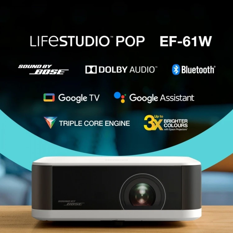 Epson Projektor mini laser EF-61W FHD/700L/5m:1/1.6kg biały