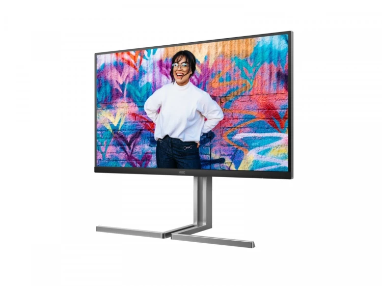 AOC Monitor U32U3CV 31.5 cala Nano IPS 4K HDMIx2 DP USB-C RJ45 KVM Pivot Głośnik