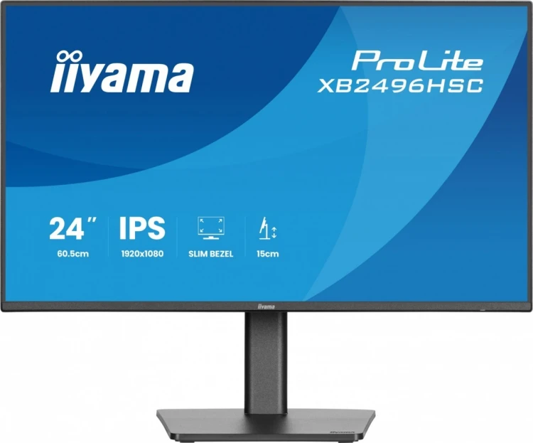 IIYAMA Monitor 24 cale XB2496HSC-B1 IPS, FHD, HDMI, USB-C (PD 65W), 144Hz