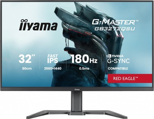 IIYAMA Monitor G-MASTER GB3261UHSCP-B1 4K,VA,144Hz,400cd, 3000:1,2xHDMI,DP,  USB-C,  4xUSB, KVM, FreeSync Premium, DisplayPort Only, 2x5W,HAS 150