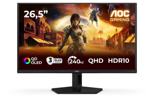 AOC Monitor 26.5 cala Q27G41ZDF QD-OLED 240Hz HDMIx2 DP