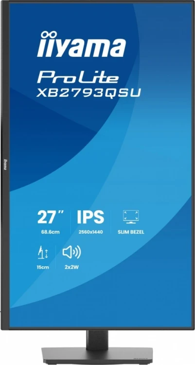 IIYAMA Monitor 27 cali XB2793QSU-B1 IPS, QHD, HDMI, DP, 2xUSB