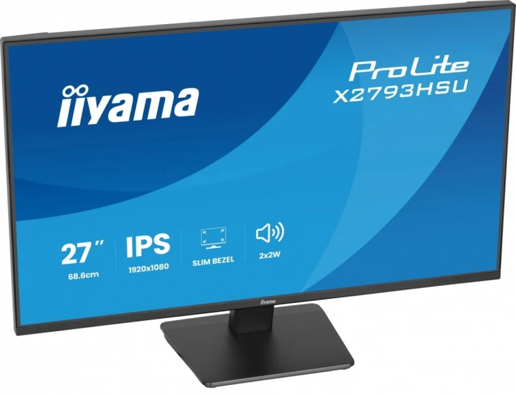 IIYAMA Monitor 27 cali X2793HSU-B1 IPS.HDMI.DP.120Hz,2xUSB, 1500:1,350cd,   cienka ramka z 4 stron