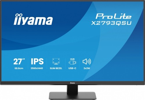 IIYAMA Monitor 27 cali X2793QSU-B1 IPS, QHD, HDMI, DP, 2xUSB