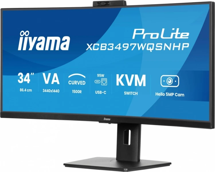 IIYAMA Monitor 34 cale XCB3497WQSNPH-B1 + Norton Small Business card 250G PL