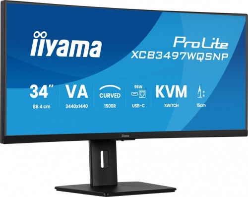 IIYAMA Monitor 34 cale XCB3497WQSNP-B1 + Norton Small Business card 250G PL