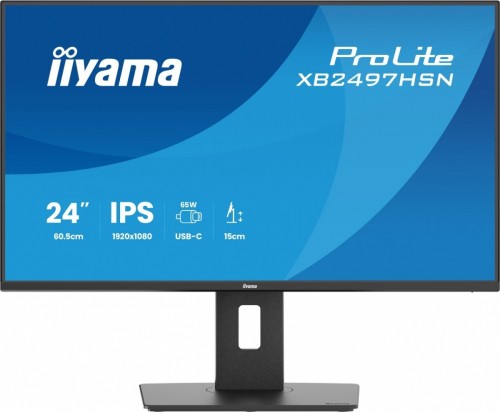 IIYAMA Monitor 24 cale XB2497HSN-B1 IPS, USB-C Dock,HDMI, DP, RJ45