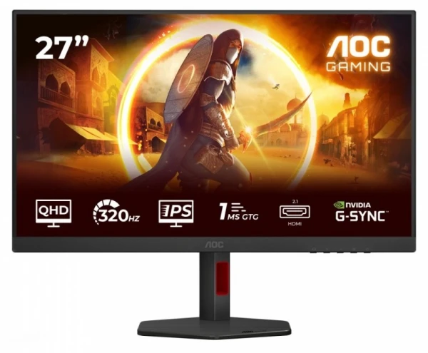 AOC Monitor 27 cali Q27G4SRU Fast IPS 320Hz HDMIx2 DP Pivot Głośniki