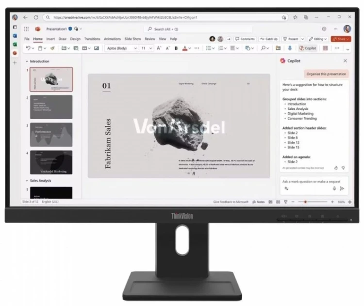 Lenovo Monitor 21.5 cala ThinkVision E22-40 64C9MAT6EU