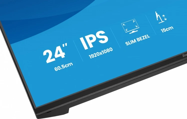 IIYAMA Monitor 24 cale XB2491H-B1 IPS, HDMI, DP, 1ms, 350cd, 1500:1, 120Hz, HAS150 (PIVOT)