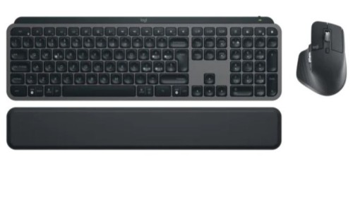Logitech Klawiatura MX Keys S + mysz + podkładka Combo Graphite US 920-011614