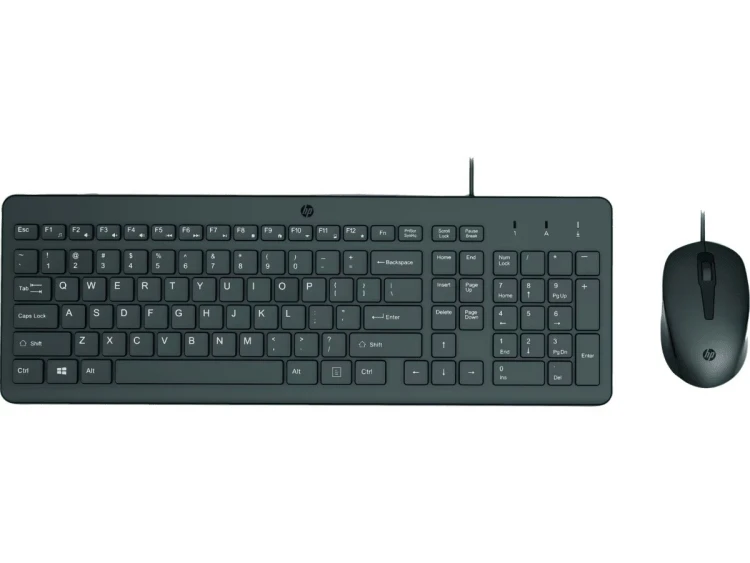 HP Inc. Zestaw klawiatura i mysz Classic 150 przewodowy czarny 240J7AA#ABB