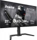 IIYAMA Monitor 27 cali GOB2701QSC-B1 OLED,280Hz,65W,2xHDMI,DP                1500 cd/m? (Szczytowa, HDR), 2560 x 1440, 1500000:1, 0.03ms, 2xHDMI,DP,US