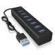 IcyBox IB-HUB1700-U3 7-Port USB HUB+zasilacz