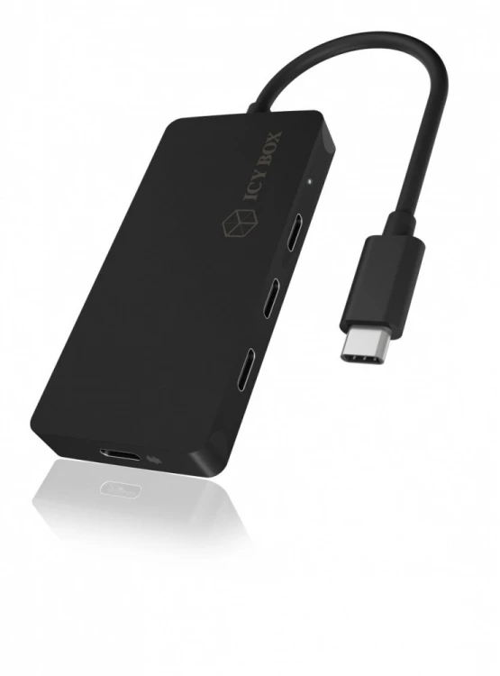 IcyBox Hub IB-HUB1429-CPD 4x TYPE-C HUB USB, 3x TYPE-C, 1x TYPE-C  PD do 100 Watt