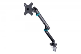 Digitus Ramię biurkowe pojedyncze z zaciskiem i sprężyną mechaniczną 1x LCD max. 35" 10kg, VESA: 75x75, 100x100, czarne