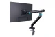 Digitus Ramię biurkowe pojedyncze z zaciskiem i sprężyną mechaniczną 1x LCD max. 35" 10kg, VESA: 75x75, 100x100, czarne