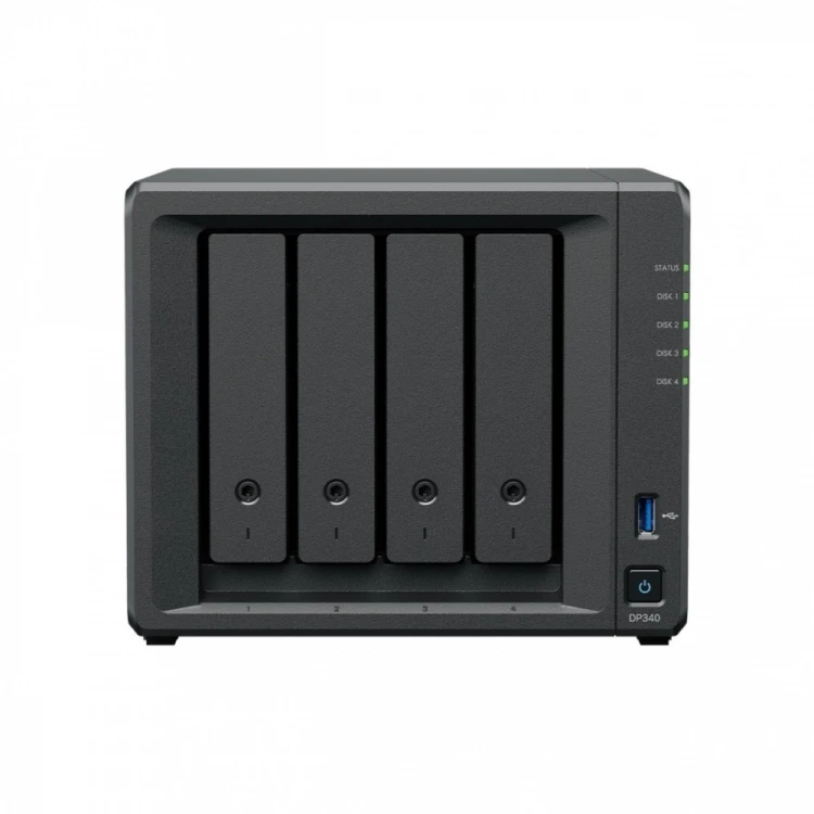 Synology Serwer NAS DP340 AMD R1600 16GB 4x8TB 2x400G 3Y
