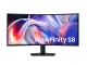 Samsung Monitor 40 cali ViewFinity S85TH VA 5120x2160 5K2K WUHD 21:9 1xHDMI 1xDP 5xUSB-A 2xUSB-C 1xTB5 4ms 144Hz HAS głośniki zakrzywiony 3YOS LS40H85