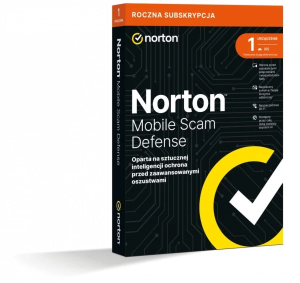Norton Oprogramowanie Mobile Scam Defence PL 1U 1Dvc 1Y 21488054