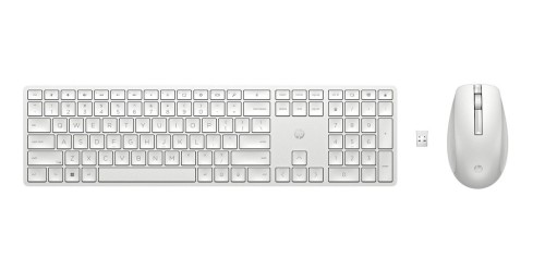 HP Inc. Zestaw klawiatura i mysz 650 bezprzewodowy biały 4R016AA#ABB