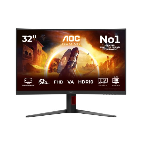 AOC Monitor 31.5 cala C32G4Z Curved VA 260Hz HDMI DP HAS Głośniki