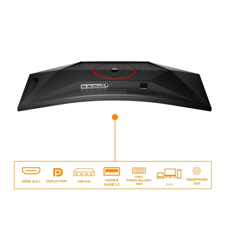 AOC Monitor 34 cale CU34G4ZCA VA Curved 250Hz HDMIx2 DP HAS Głośniki