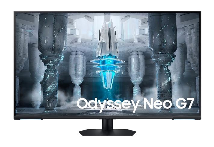 Samsung Monitor 43 cale LS43CG700NUXEN VA 3840x2160 UHD 16:10 2xHDMI/1xDP/LAN(RJ45)/2xUSB3.0 1ms(MPRT) WiFi/BT głośniki płaski 144Hz SMART Gaming 2 la