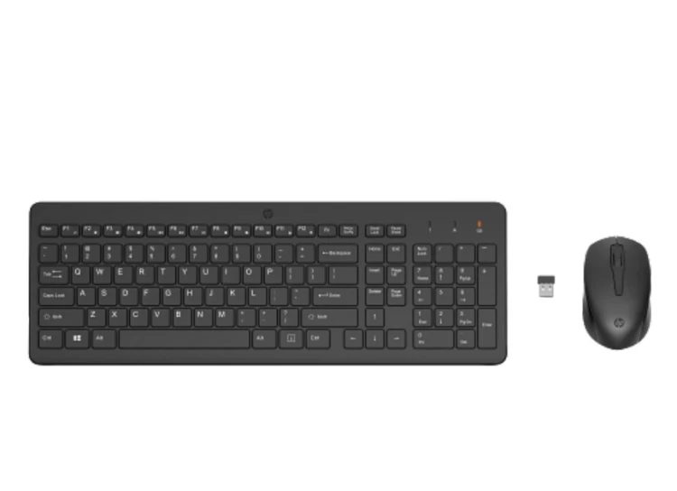 HP Inc. Klawiatura z myszą HP 330 Bezprzewodowa Czarna