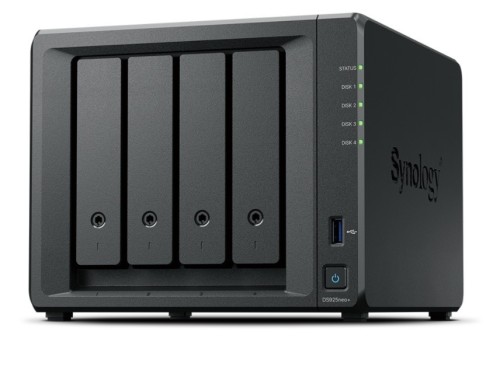 Synology Serwer NAS DS925neo+ 4x0HDD 2,2Ghz 1x4GB DDR4 2x2,5GbE 3Y